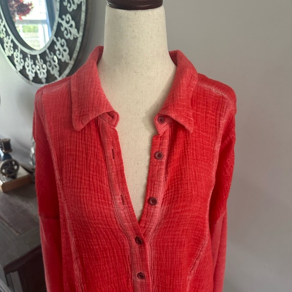 BEING DELETED Free People Zahara Button Up Top - Picture 4 of 6